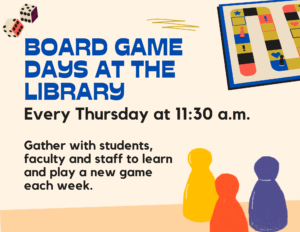 Board game days flier